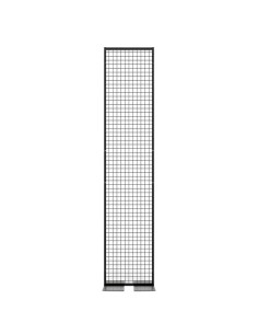 Deko Freistehend Gitterwand Schwarz - 50 x 238 cm