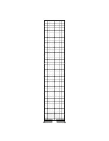 Deko Freistehend Gitterwand Schwarz - 50 x 238 cm