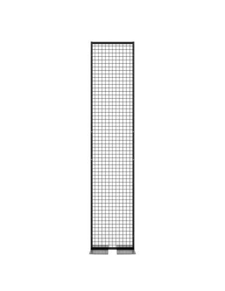 Deko Freistehend Gitterwand Schwarz - 50 x 238 cm