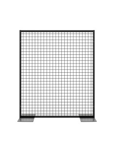 Deko Freistehend Gitterwand Schwarz - 102 x 118 cm