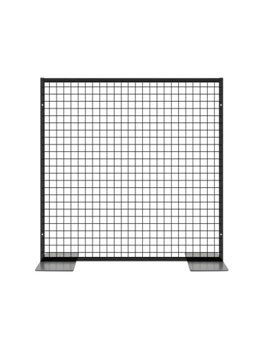 Deko Freistehend Gitterwand Schwarz - 102 x 102 cm