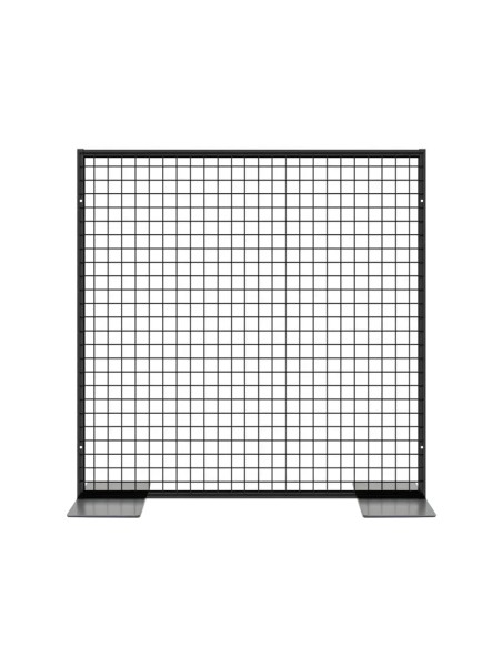 Deko Freistehend Gitterwand Schwarz - 102 x 102 cm
