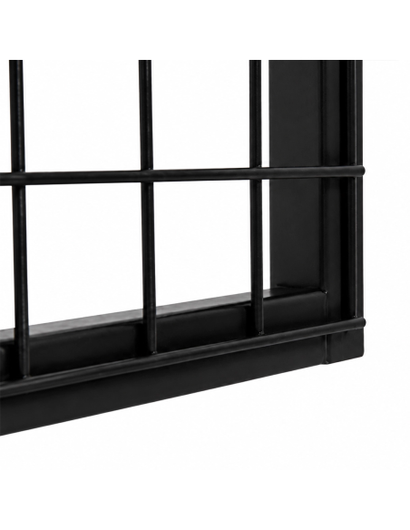 Deko Freistehend Gitterwand Schwarz - 122 x 242 cm
