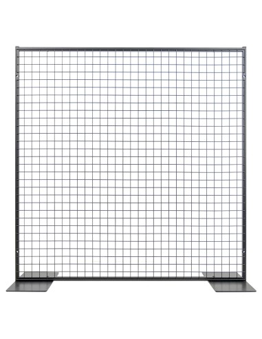 Deko Freistehend Gitterwand Schwarz - 122 x 242 cm
