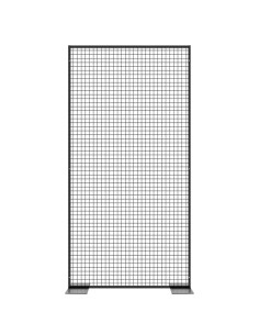 Deko Freistehend Gitterwand Schwarz - 122 x 242 cm