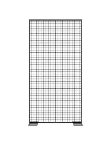 Deko Freistehend Gitterwand Schwarz - 122 x 242 cm