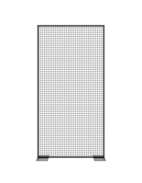 Deko Freistehend Gitterwand Schwarz - 122 x 242 cm