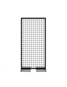 Deko Freistehend Gitterwand Schwarz - 50 x 102 cm