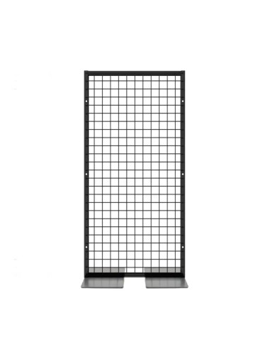 Deko Freistehend Gitterwand Schwarz - 50 x 102 cm