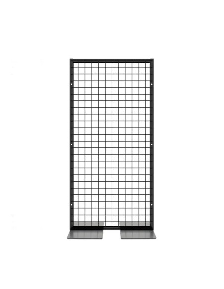 Deko Freistehend Gitterwand Schwarz - 50 x 102 cm