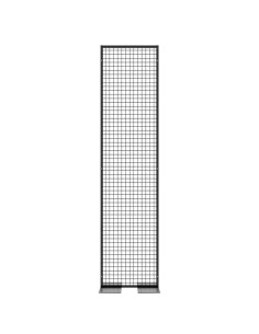 Deko Freistehend Gitterwand Schwarz - 58 x 242 cm