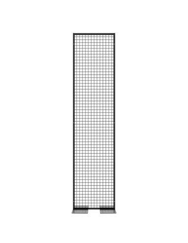 Deko Freistehend Gitterwand Schwarz - 58 x 242 cm