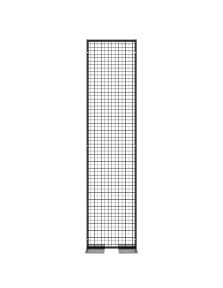 Deko Freistehend Gitterwand Schwarz - 58 x 242 cm