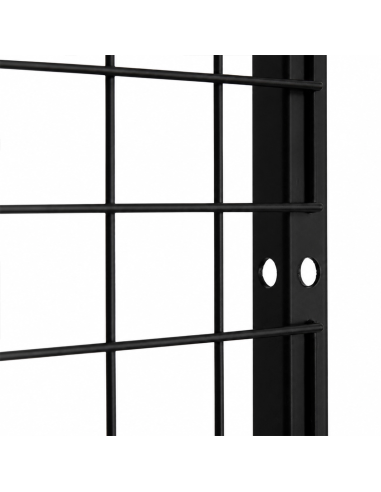 Deko Freistehend Gitterwand Schwarz - 122 x 122 cm
