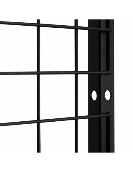 Deko Freistehend Gitterwand Schwarz - 122 x 122 cm