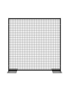 Deko Freistehend Gitterwand Schwarz - 122 x 122 cm