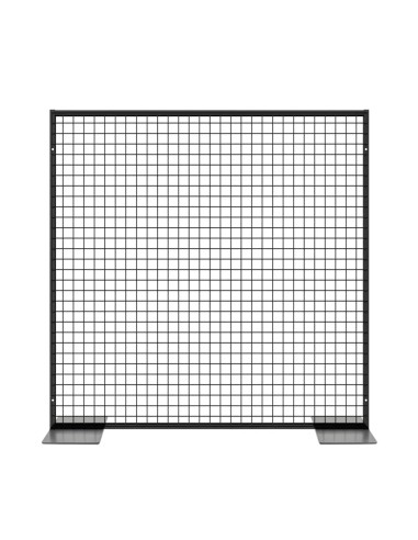 Deko Freistehend Gitterwand Schwarz - 122 x 122 cm