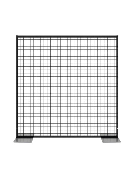 Deko Freistehend Gitterwand Schwarz - 122 x 122 cm