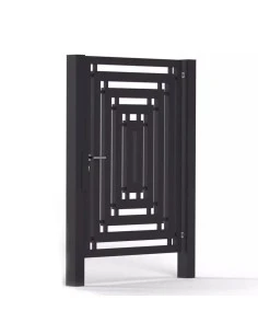 Modern Stahl Pforte Gartentür BR.14