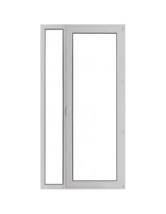 Kunststoff Balkontür Balkontüren PVC 1150 x 2250 mm Festverglasung | Dreh-Kipp | Bodentiefe Fenster