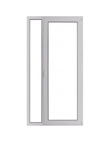 Kunststoff Balkontür Balkontüren PVC 1150 x 2250 mm Festverglasung | Dreh-Kipp | Bodentiefe Fenster