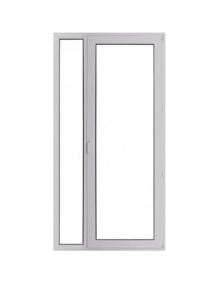 Kunststoff Balkontür Balkontüren PVC 1150 x 2250 mm Festverglasung | Dreh-Kipp | Bodentiefe Fenster