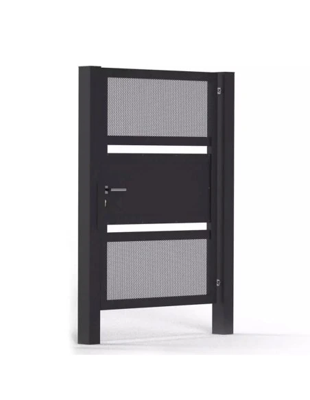 Modern Stahl Pforte Gartentür BR.19