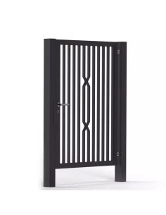 Modern Stahl Pforte Gartentür BR.25