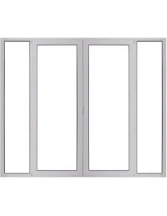 Kunststoff Balkontür PVC 2600 x 2200 mm Terrassentür Festverglasung | Dreh | Dreh-Kipp | Festverglasung | Bodentiefe Fenster