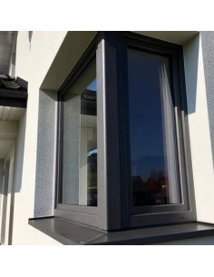 Kunststoff-Alu Fenster 2400 x 2150 mm Terrassentür Dreh | Dreh | Dreh-Kipp 2