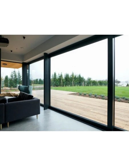 Aluminium Hebe-Schiebetüren Terrassentür 1800 x 2100 mm MB-59S | Bodentiefe Fenster