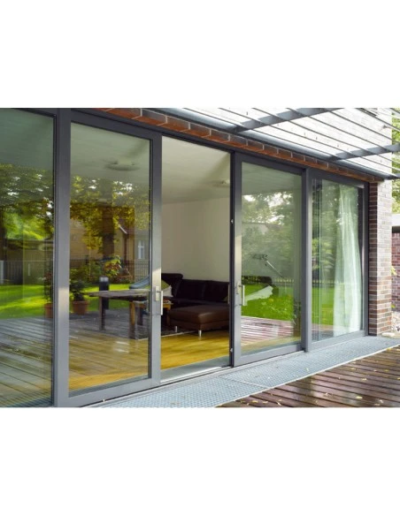 Aluminium Hebe-Schiebetüren Terrassentür 1800 x 2100 mm MB-59S | Bodentiefe Fenster