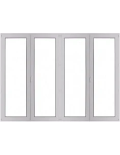 Kunststoff Balkontür 2800 x 2100 mm Terrassentür Dreh | Dreh-Kipp | Dreh | Dreh-Kipp | Bodentiefe Fenster