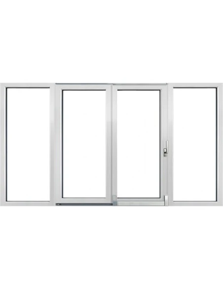 PSK Terrassentür Balkontür PVC 4000 x 2200 mm Schiebetür | Bodentiefe Fenster