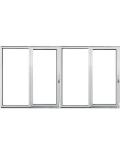 PSK Terrassentür Balkontür PVC 4200 x 2200 mm Schiebetür | Bodentiefe Fenster