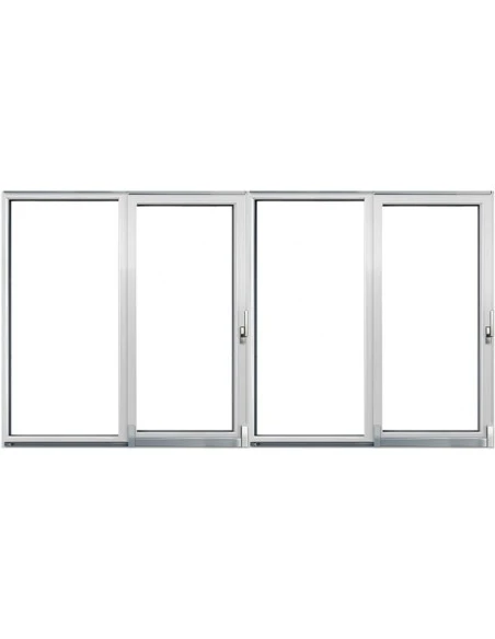PSK Terrassentür Balkontür PVC 4200 x 2200 mm Schiebetür | Bodentiefe Fenster