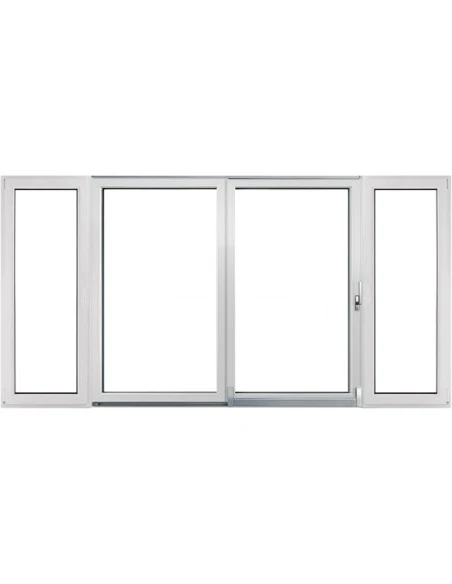 PSK Terrassentür Balkontür PVC 4500 x 2300 mm Dreh-Kipp | Schiebetür | Dreh-Kipp | Bodentiefe Fenster
