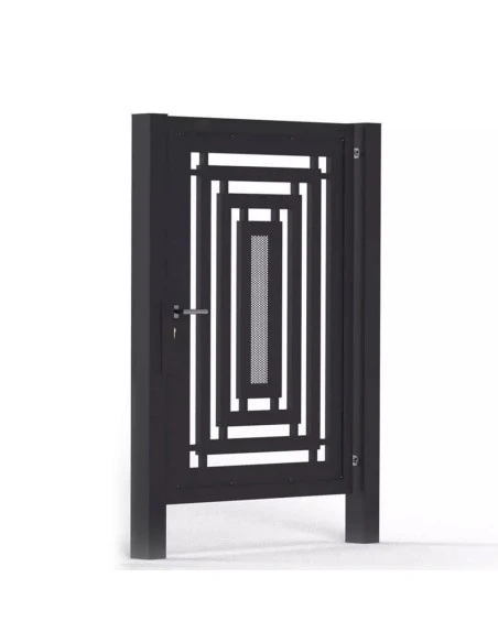 Modern Stahl Pforte Gartentür BR.37