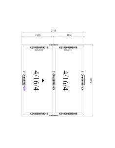 Aluminium Hebe-Schiebetürsystem Terrassentür 2100 x 2400 mm MB-77HS | Bodentiefe Fenster 2