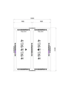 Aluminium Hebe-Schiebetüren Terrassentür 1800 x 2100 mm MB-77HS | Bodentiefe Fenster 2