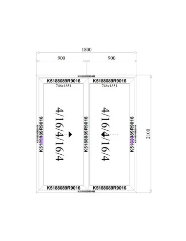 Aluminium Hebe-Schiebetüren Terrassentür 1800 x 2100 mm MB-77HS | Bodentiefe Fenster
