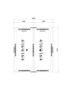 Aluminium Hebe-Schiebetüren Terrassentür 2000 x 2300 mm MB-77HS | Bodentiefe Fenster 2