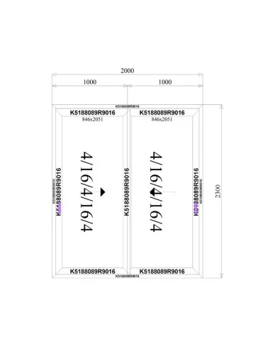 Aluminium Hebe-Schiebetüren Terrassentür 2000 x 2300 mm MB-77HS | Bodentiefe Fenster
