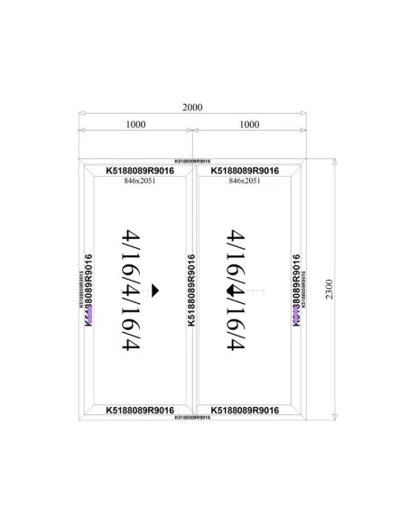 Aluminium Hebe-Schiebetüren Terrassentür 2000 x 2300 mm MB-77HS | Bodentiefe Fenster