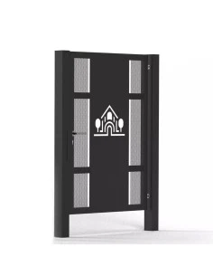Modern Stahl Pforte Gartentür BR.42
