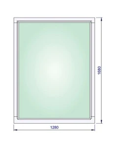Holzfenster 1280 x 1680 mm Kiefer keilgezinkt Festverglasung