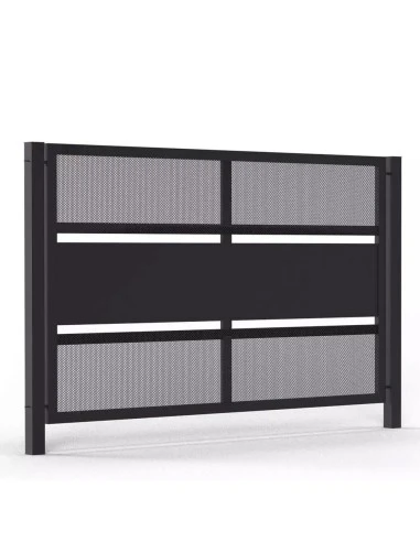 Modern Stahl Gartenzaun Zaunfeld BR.18