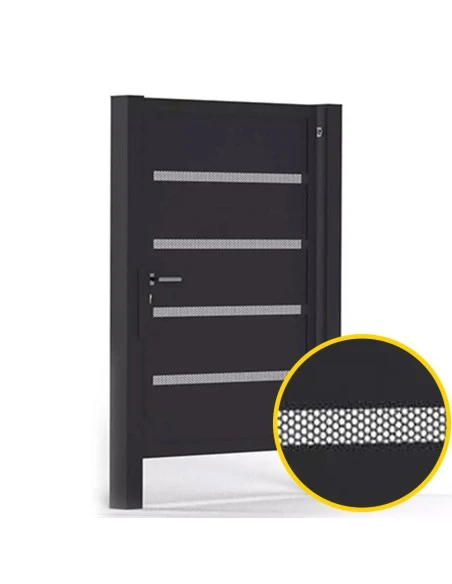 Modern Stahl Pforte Gartentür BR.33