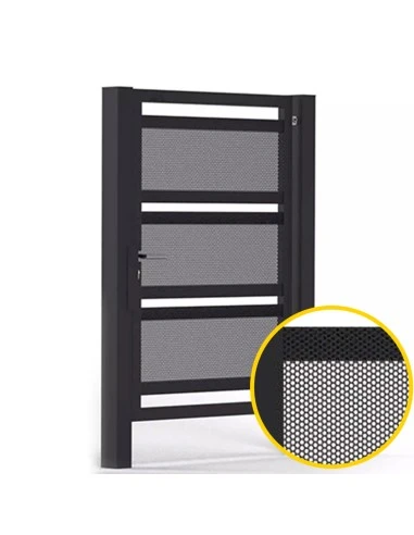 Modern Stahl Pforte Gartentür BR.34