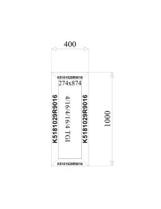 Aluminium Fenster Festverglasung 400 x 1000 mm MB-79N 2